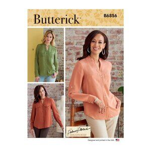 Butterick Sewing Pattern 6856 / 11130 Top Shirt Blouse Size 8-16 UNCUT